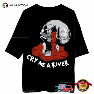 Cry Me A River Bloody Cry Skull 2 Side T-shirt