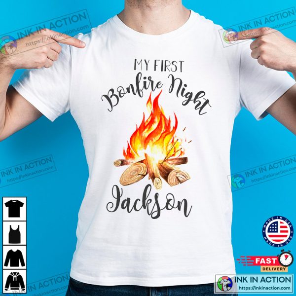 Custom Name My Bonfire Night Camping Shirt