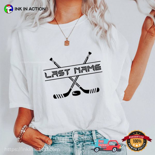 Customized Hockey Player T-Shirt, Hockey Lovers Gifts