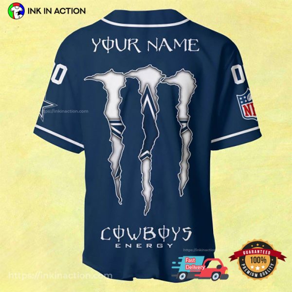 Personalized You Dallas Cowboys Custom Name Baseball Jersey Size XS-5XL