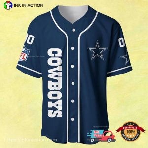 Customized Name Dallas Cowboys Baseball Jersey