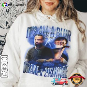 drake and 21 savage concert It's All A Blur 2023 Comfort Colors Tee