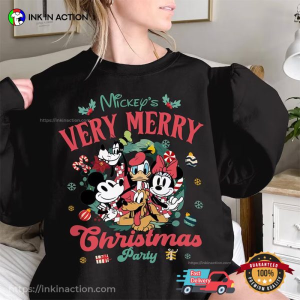 Disney Mickey’s Christmas Party Merry Christmas 2023 Comfort Colors Tee