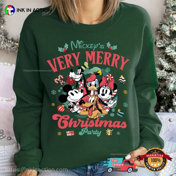 Disney Mickey’s Christmas Party Merry Christmas 2023 Comfort Colors Tee