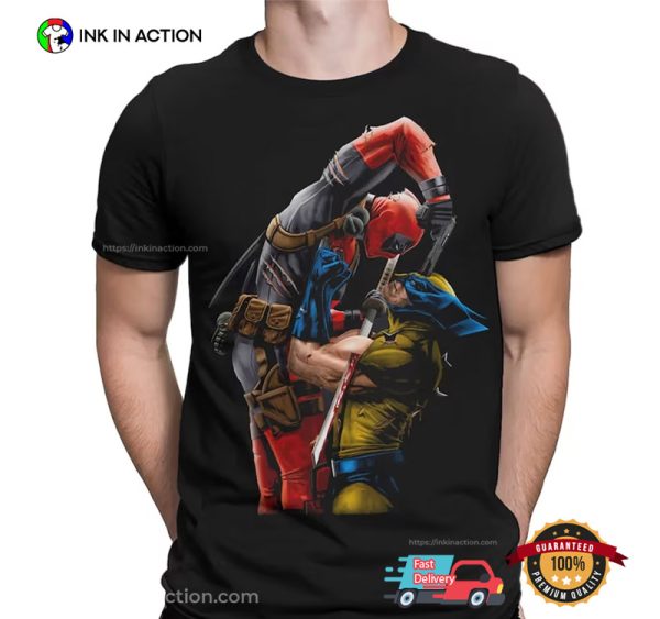 Deadpool Vs Wolverine X-Men Marvel Shirt