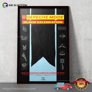 Depeche Mode Black Celebration Poster, depeche mode merch