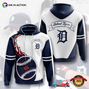 Detroit Tigers D Flame Baseball Jersey