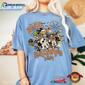 Disney Family Halloween Party Comfort Colors Shirt 4