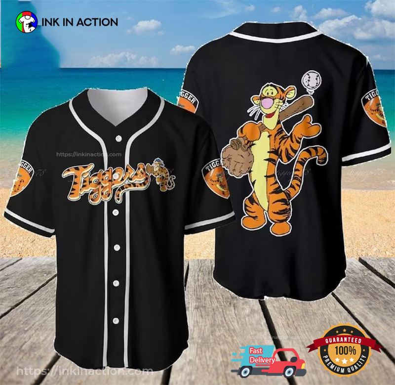 Disney Tigger Play Baseball Baseball Jersey - Ink In Action
