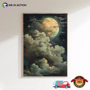 Enchanting Celestial Moon Night Sky Poster 3