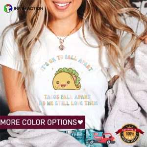 Funny It's Ok To Fall Apart Comfort Colors Mental Health Shirt