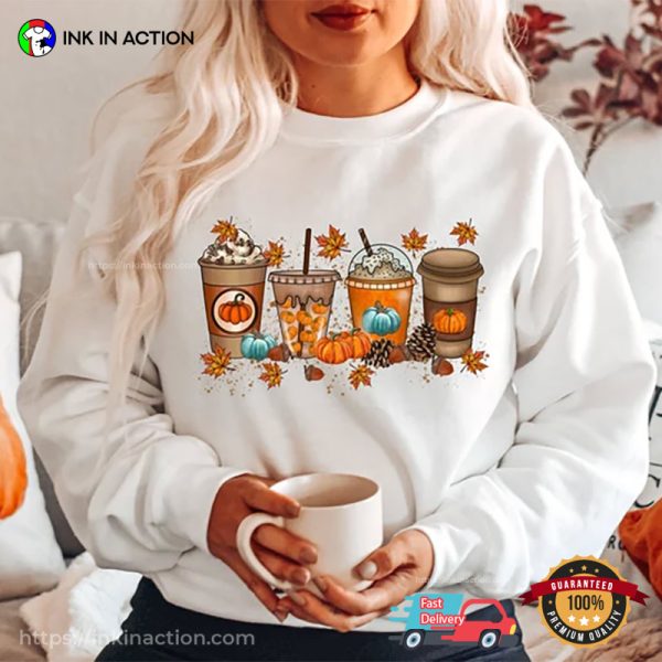 Fall Coffee Thanksgiving Shirt, Coffee Lover Shirt