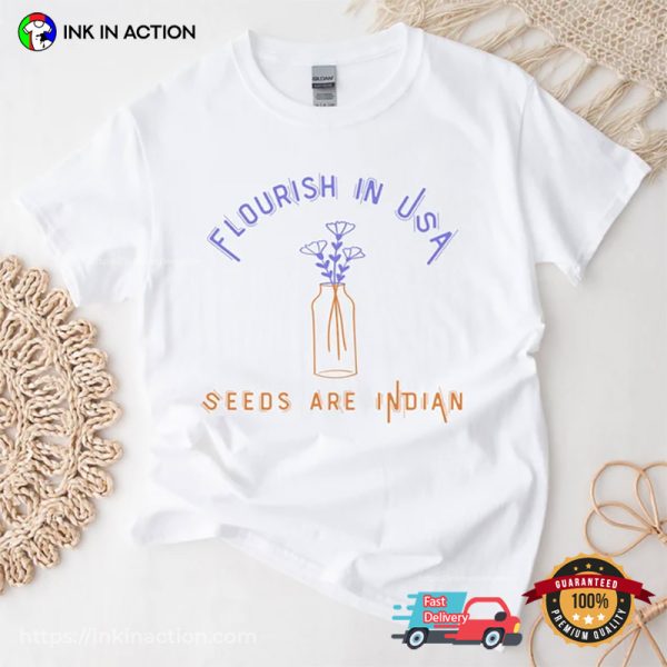 Flourish In USA Seed Are Indian Happy Diwali Shirt