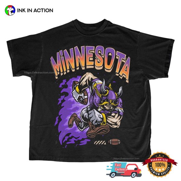 Football Cartoon Minnesota Vikings Shirt
