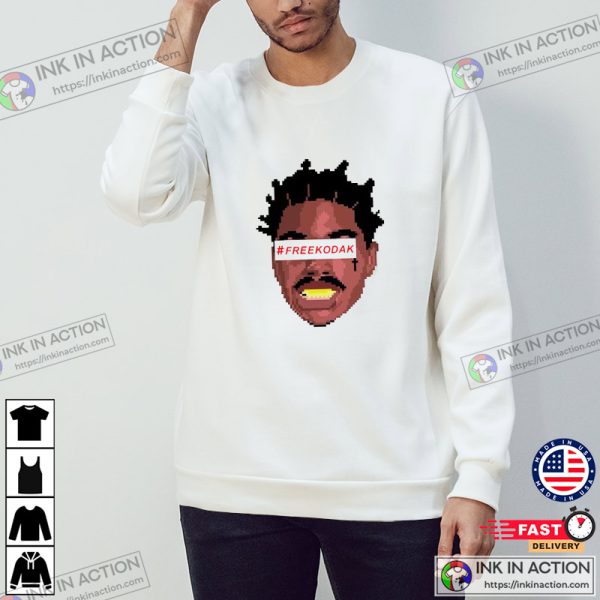 Free Kodak Black Pixels Animation Funny T-Shirt