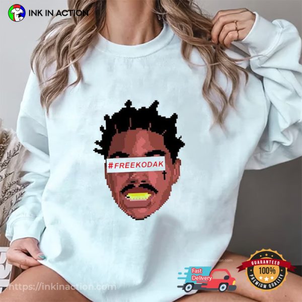 Free Kodak Black Pixels Animation Funny T-Shirt