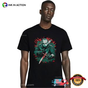 Friday The 13th Jason Hockey Mask Killer Retro Tee