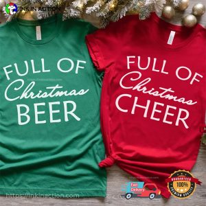 Full Of Christmas Beer Funny Christmas Shirt