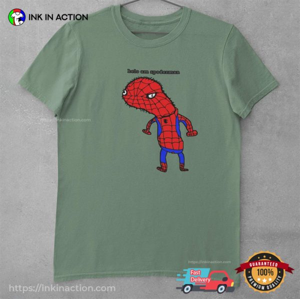Funny Helo Am Spoderman Spider Man Graphic Tees
