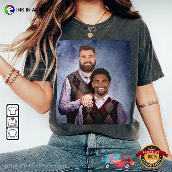 Funny Kelce And Hurts Philadelphia Comfort Colors Shirt