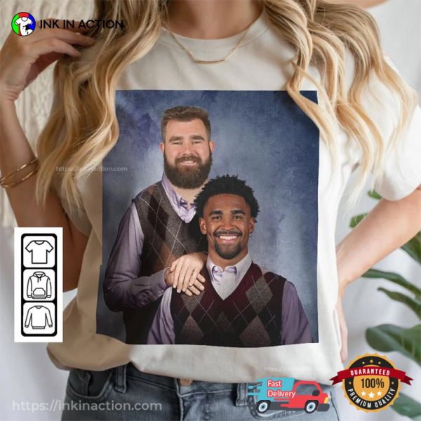 Funny Kelce And Hurts Philadelphia Comfort Colors Shirt