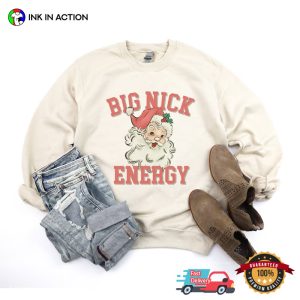 Funny Santa Big Nick Energy Adult T Shirt 3