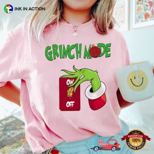 Grinch Mode Comfort Colors Tee, merry christmas grinch Merch