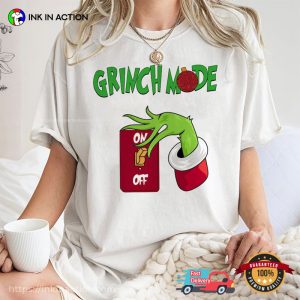 Grinch Mode Comfort Colors Tee, Merry Christmas Grinch Merch