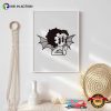 Gothic Betty Boop Digital Art Print, Bat Betty Boop Comic Wall Art Poster