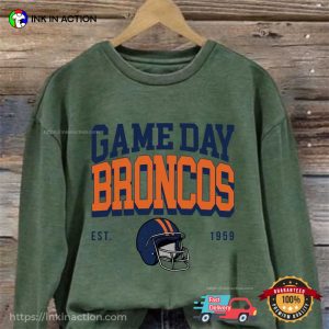 Game Day broncos football Est 1959 Comfort Colors Shirt 3