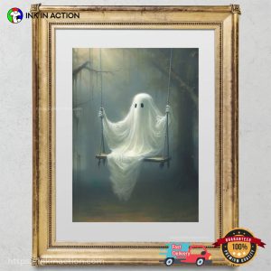 Ghost On The Swing Gothic Spooky Poster 2