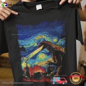 Godzilla Starry Night Art Shirt
