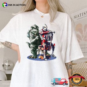 Godzilla Tattoo Jet Jaguar Funny T Shirt 1