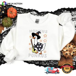Goose Honkus Ponkus Halloween Witch Comfort Colors Shirt