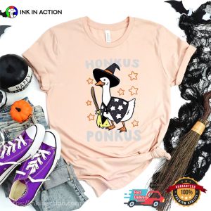 Goose Honkus Ponkus Halloween Witch Comfort Colors Shirt 2