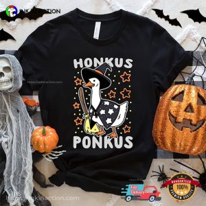 Goose Honkus Ponkus Halloween Witch Comfort Colors Shirt 3