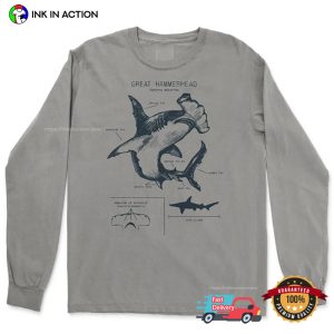 Great Hammerhead shark anatomy Biology Comfort Colors Sh