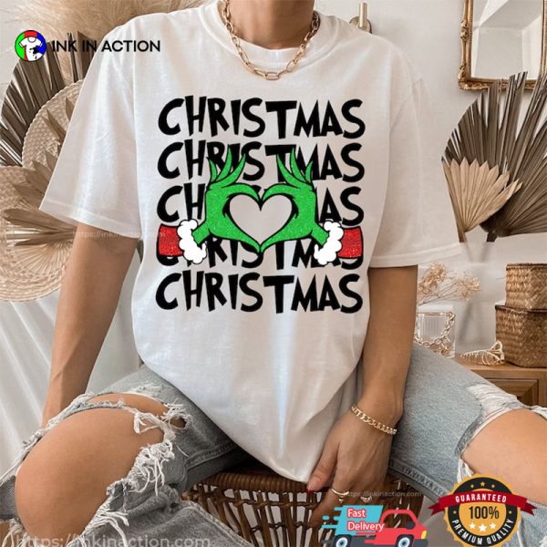 Grincmas Love Retro Christmas T-shirt