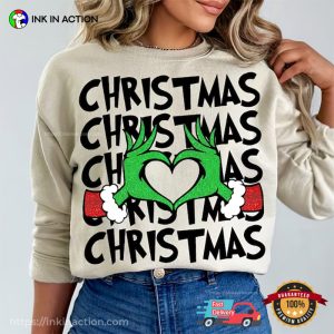 Grincmas Love retro christmas T shirt 3