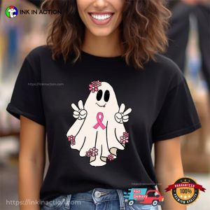 Halloween Cute Ghost Shirt, Breast Cancer Awareness Shirt