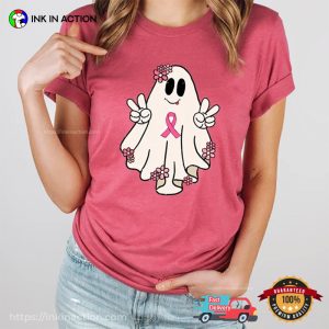 Halloween Cute Ghost Shirt, Breast Cancer Awareness Shirt