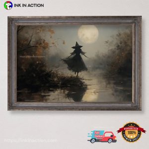 Halloween Swamp The Witch Poster