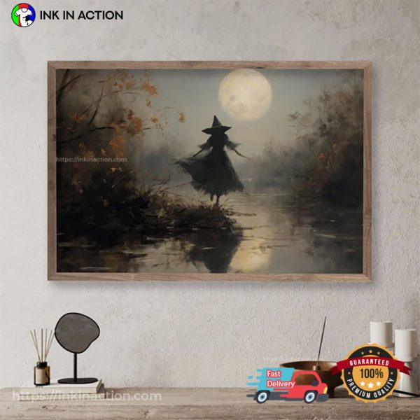 Halloween Swamp The Witch Poster