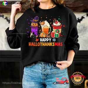 Happy Hallothanksmas Fall Holiday Comfort Colors Tee 2