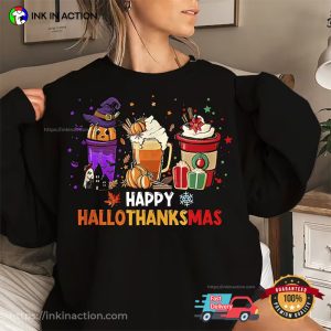 Happy Hallothanksmas Fall Holiday Comfort Colors Tee 3