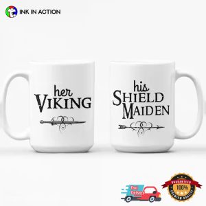 Her Viking His Shield Maiden Couple Mug