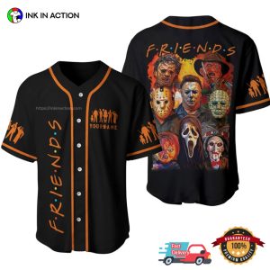 Horror Movie Charaters FRIENDS Halloween Baseball Jersey
