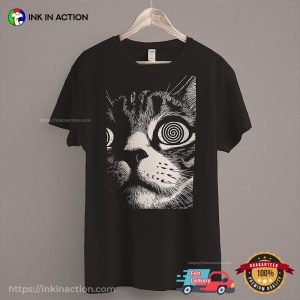 Hypnosis Cat Dark T-shirt