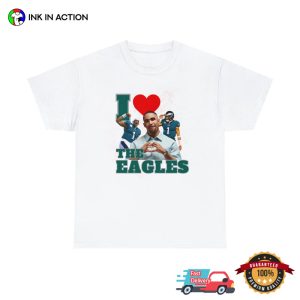 I Love The Eagles Funny Shirt, Eagles NFL Merch