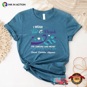 I Wear Teal And Purple Comfort Colors Shirt, world Mental Health Day 2023